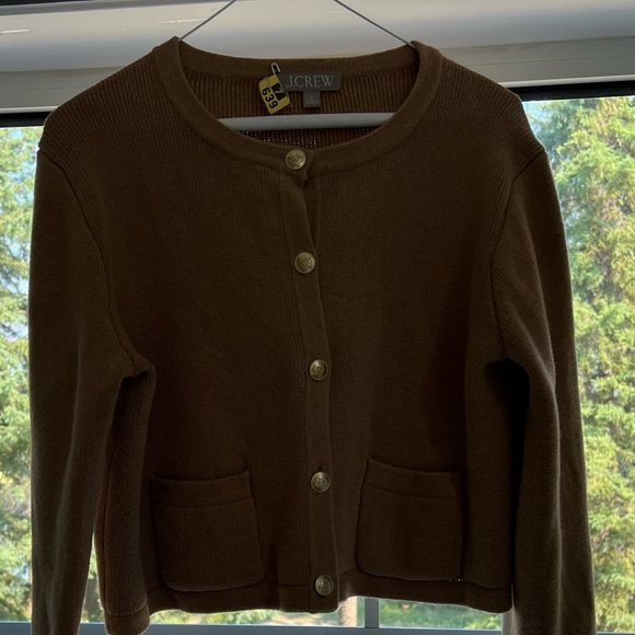 J.Crew Emilie patch-pocket sweater lady jacket - Picture 3 of 6